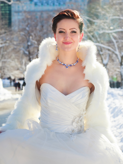 Winter bridal accessories